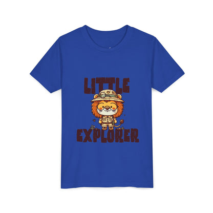 Little Explorer Kids T-Shirt – Cute Lion Safari Adventure Tee for Toddlers & Children - JennyCool
