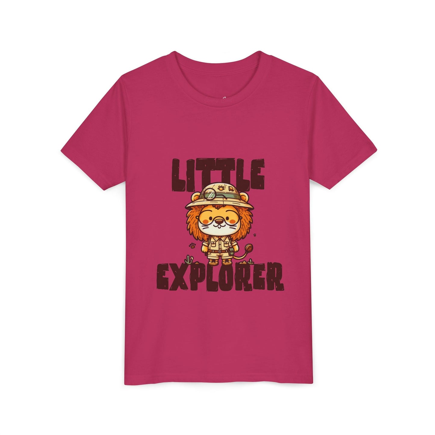 Little Explorer Kids T-Shirt – Cute Lion Safari Adventure Tee for Toddlers & Children - JennyCool