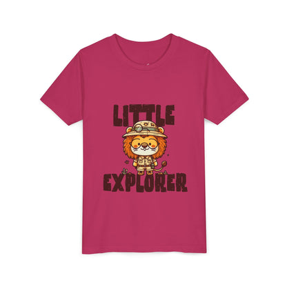 Little Explorer Kids T-Shirt – Cute Lion Safari Adventure Tee for Toddlers & Children - JennyCool