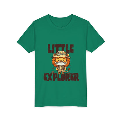 Little Explorer Kids T-Shirt – Cute Lion Safari Adventure Tee for Toddlers & Children - JennyCool