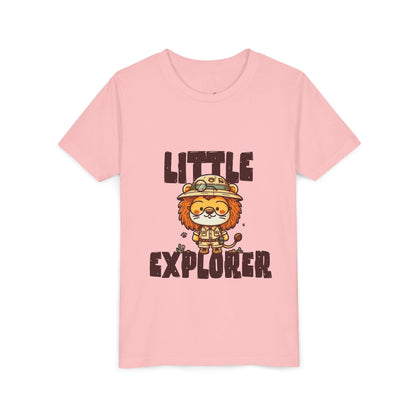 Little Explorer Kids T-Shirt – Cute Lion Safari Adventure Tee for Toddlers & Children - JennyCool