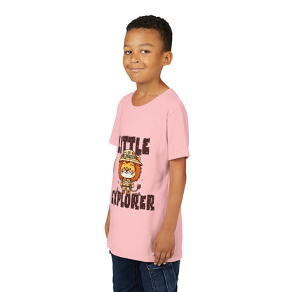 Little Explorer Kids T-Shirt – Cute Lion Safari Adventure Tee for Toddlers & Children - JennyCool