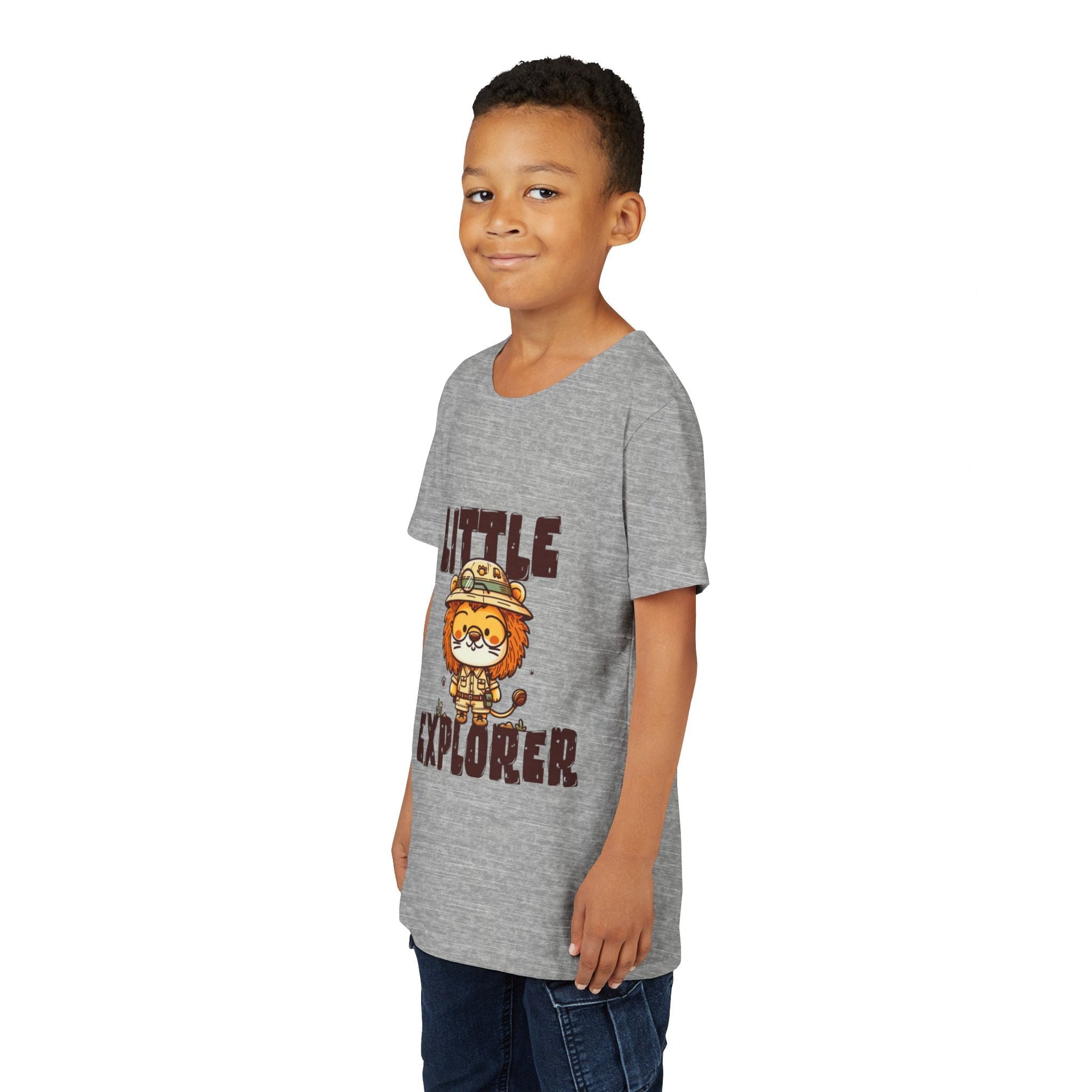 Little Explorer Kids T-Shirt – Cute Lion Safari Adventure Tee for Toddlers & Children - JennyCool