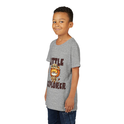 Little Explorer Kids T-Shirt – Cute Lion Safari Adventure Tee for Toddlers & Children - JennyCool