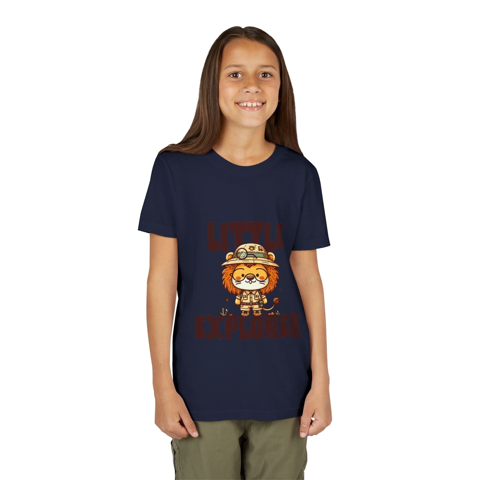 Little Explorer Kids T-Shirt – Cute Lion Safari Adventure Tee for Toddlers & Children - JennyCool