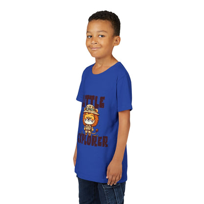 Little Explorer Kids T-Shirt – Cute Lion Safari Adventure Tee for Toddlers & Children - JennyCool