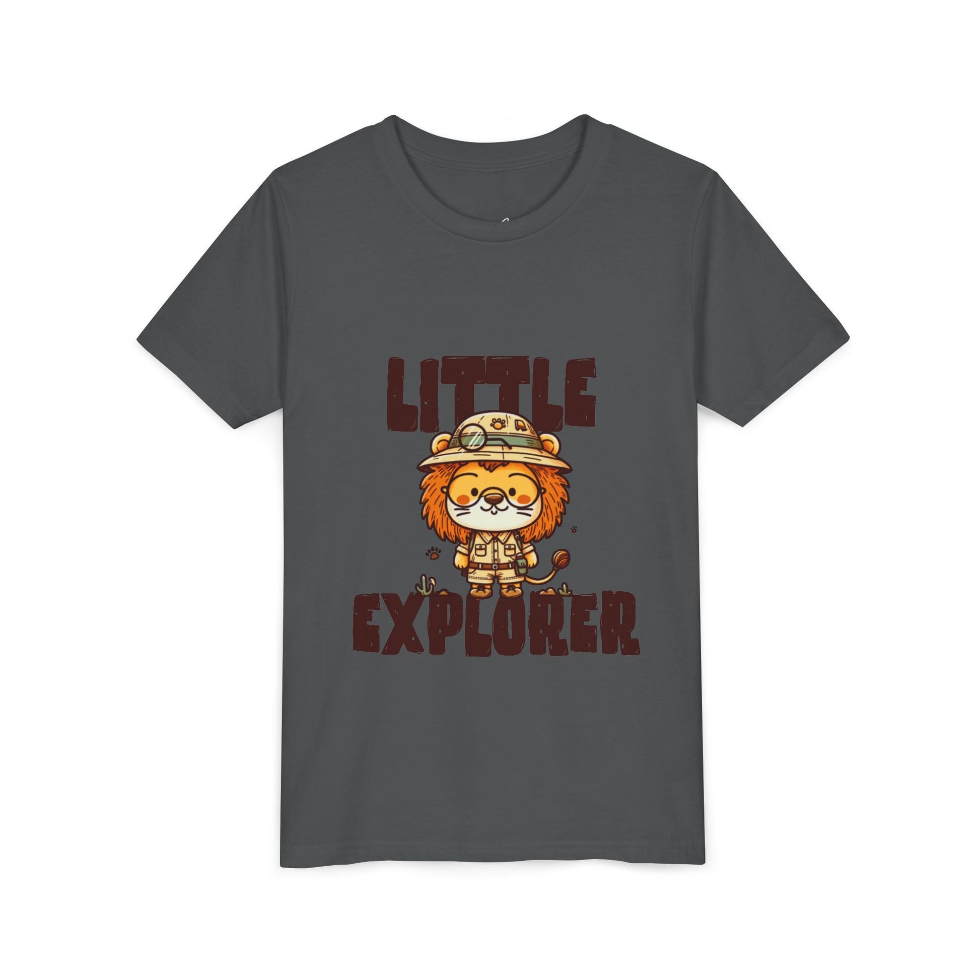 Little Explorer Kids T-Shirt – Cute Lion Safari Adventure Tee for Toddlers & Children - JennyCool