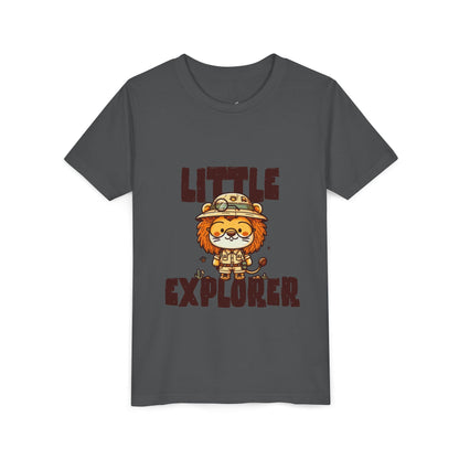 Little Explorer Kids T-Shirt – Cute Lion Safari Adventure Tee for Toddlers & Children - JennyCool