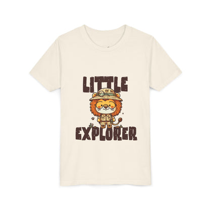 Little Explorer Kids T-Shirt – Cute Lion Safari Adventure Tee for Toddlers & Children - JennyCool