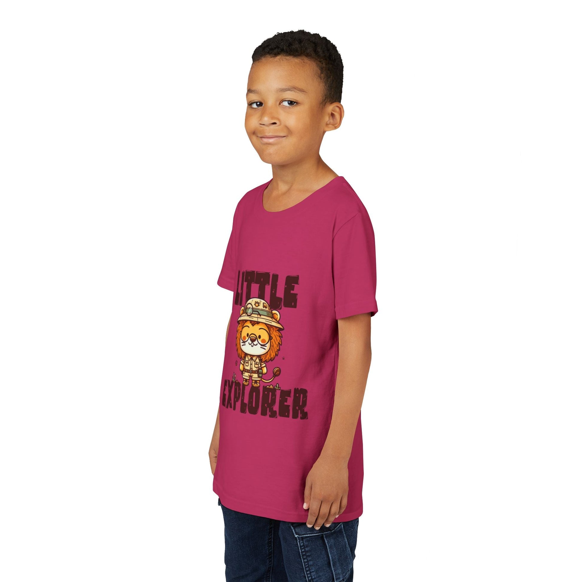 Little Explorer Kids T-Shirt – Cute Lion Safari Adventure Tee for Toddlers & Children - JennyCool