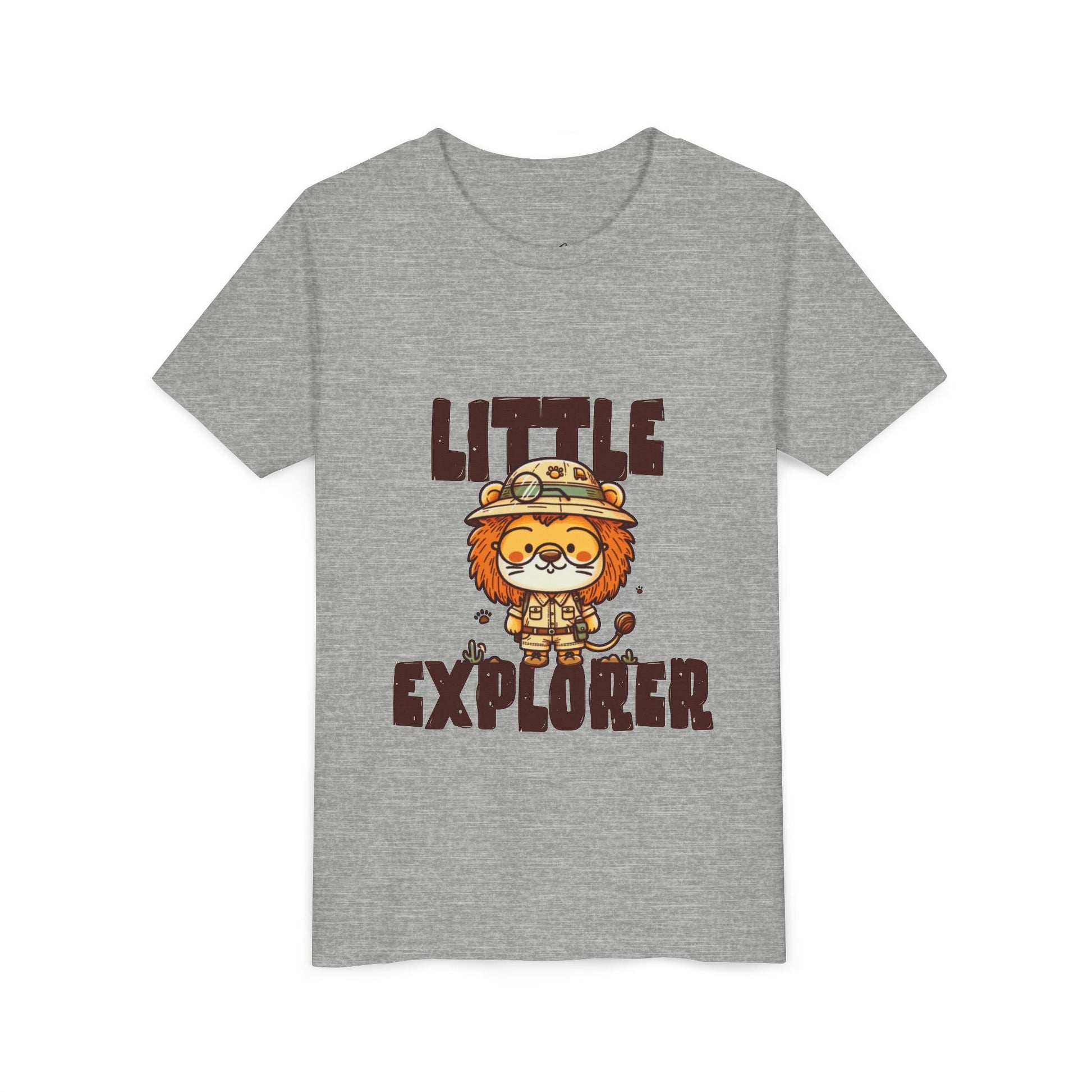 Little Explorer Kids T-Shirt – Cute Lion Safari Adventure Tee for Toddlers & Children - JennyCool
