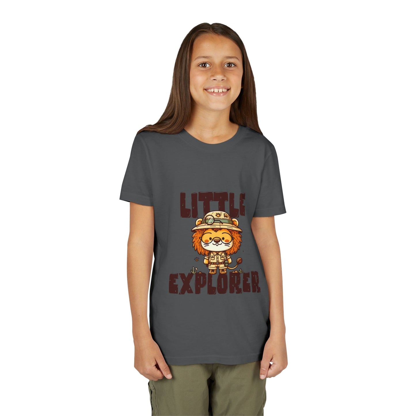 Little Explorer Kids T-Shirt – Cute Lion Safari Adventure Tee for Toddlers & Children - JennyCool
