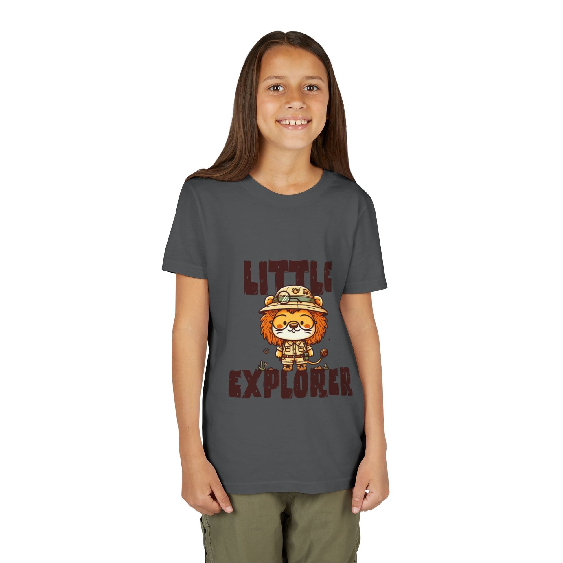 Little Explorer Kids T-Shirt – Cute Lion Safari Adventure Tee for Toddlers & Children - JennyCool