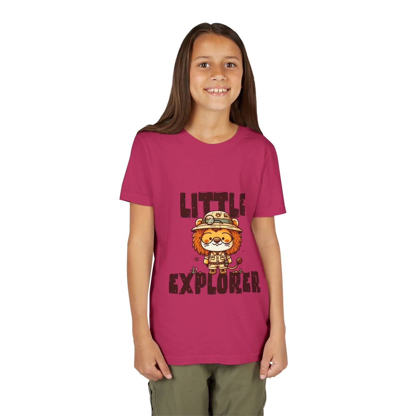 Little Explorer Kids T-Shirt – Cute Lion Safari Adventure Tee for Toddlers & Children - JennyCool