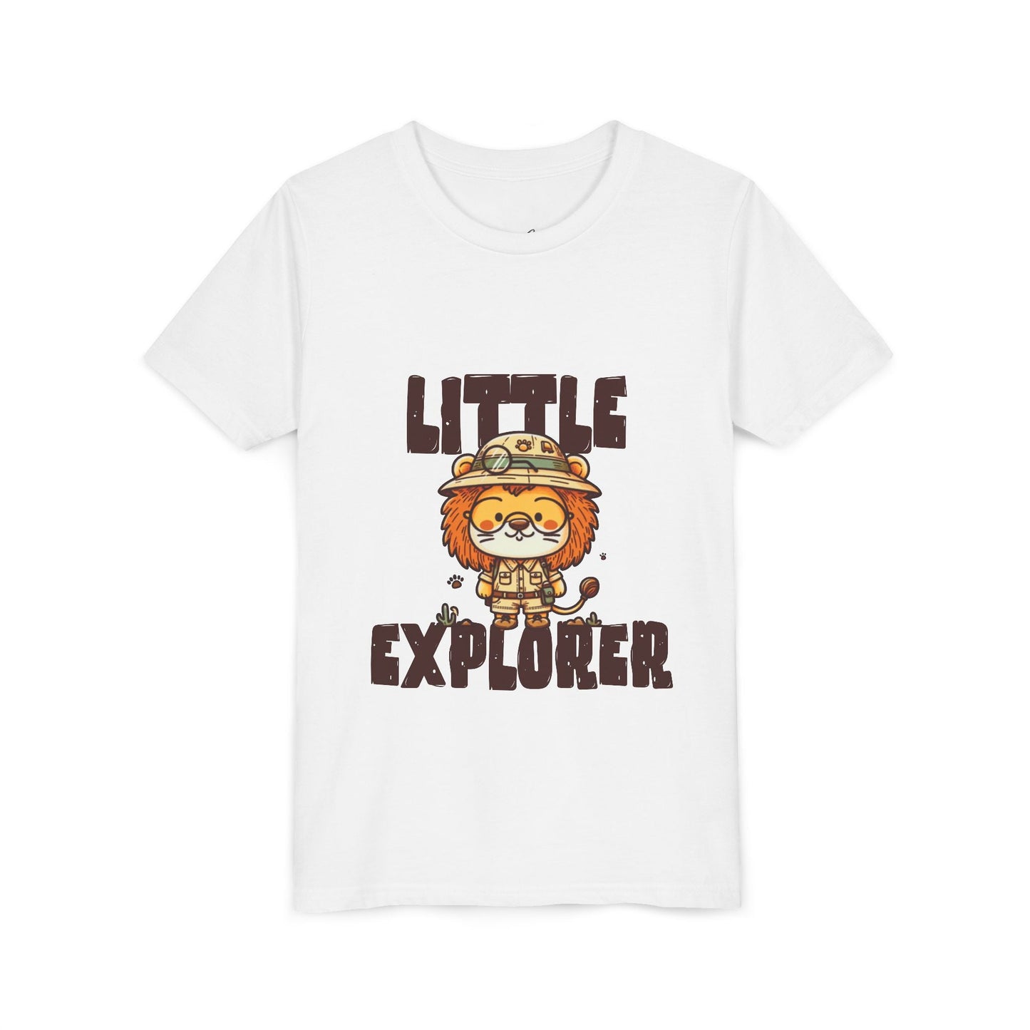 Little Explorer Kids T-Shirt – Cute Lion Safari Adventure Tee for Toddlers & Children - JennyCool