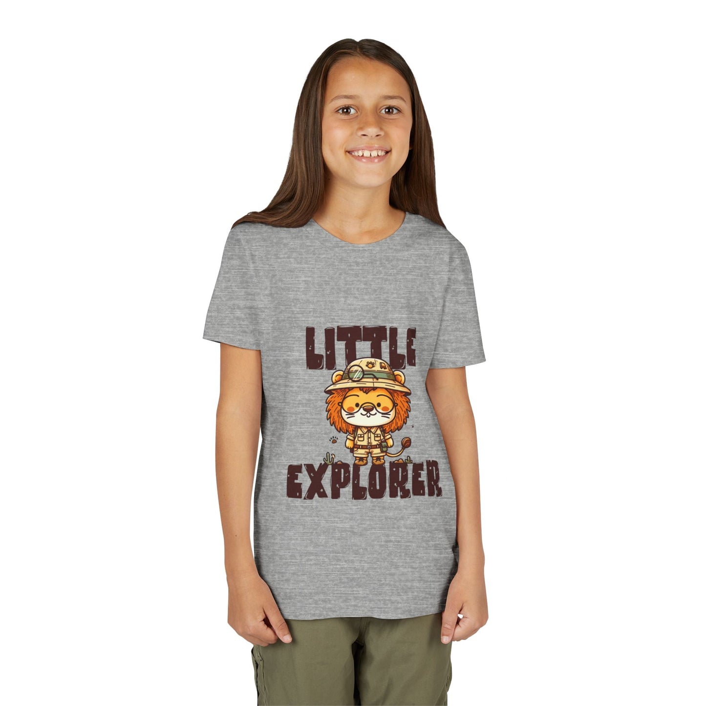 Little Explorer Kids T-Shirt – Cute Lion Safari Adventure Tee for Toddlers & Children - JennyCool