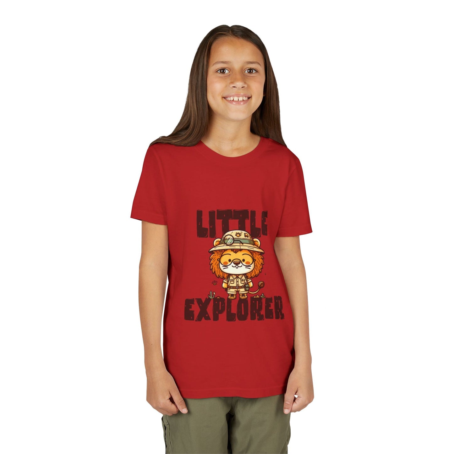Little Explorer Kids T-Shirt – Cute Lion Safari Adventure Tee for Toddlers & Children - JennyCool