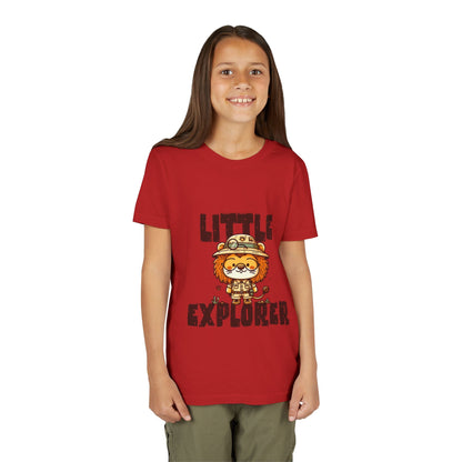 Little Explorer Kids T-Shirt – Cute Lion Safari Adventure Tee for Toddlers & Children - JennyCool