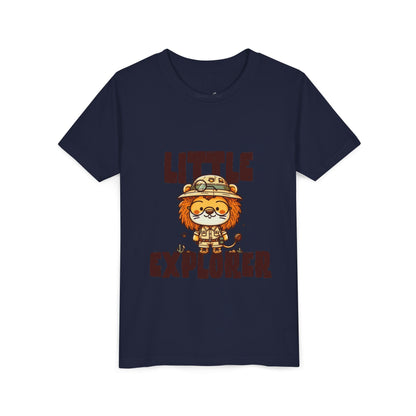 Little Explorer Kids T-Shirt – Cute Lion Safari Adventure Tee for Toddlers & Children - JennyCool