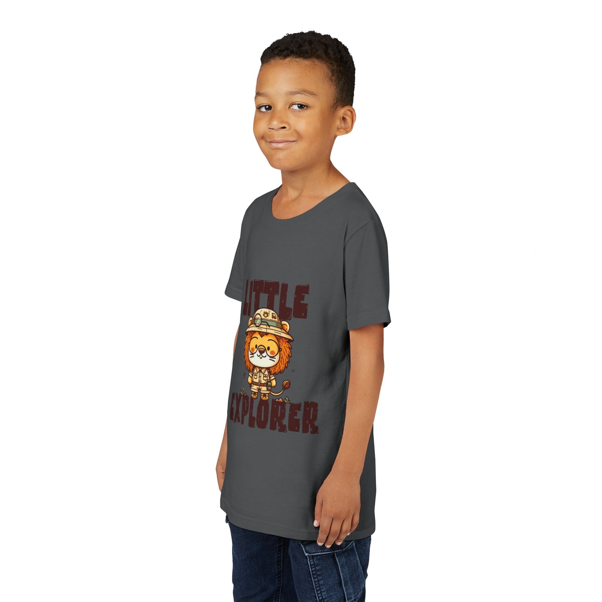 Little Explorer Kids T-Shirt – Cute Lion Safari Adventure Tee for Toddlers & Children - JennyCool