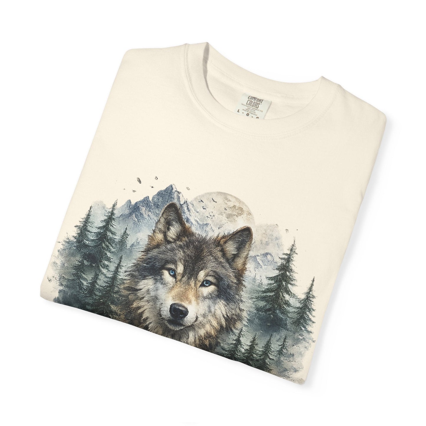 Lunar Wolf Compass Graphic T-Shirt – Vintage Wilderness Adventure Tee - JennyCool