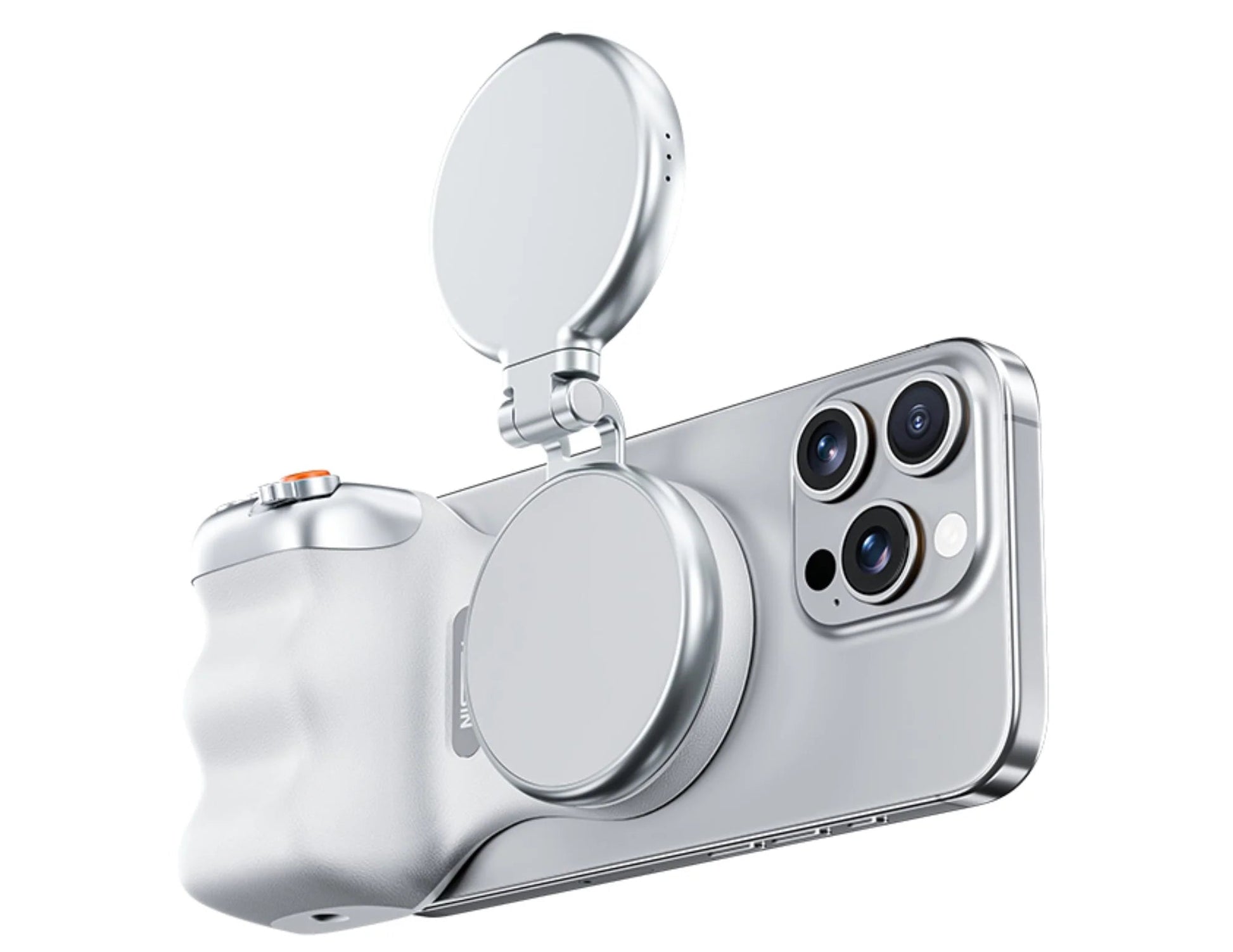 Magnetic Phone Grip + LED Selfie Light | MagSafe iPhone Camera Handle - JennyCool