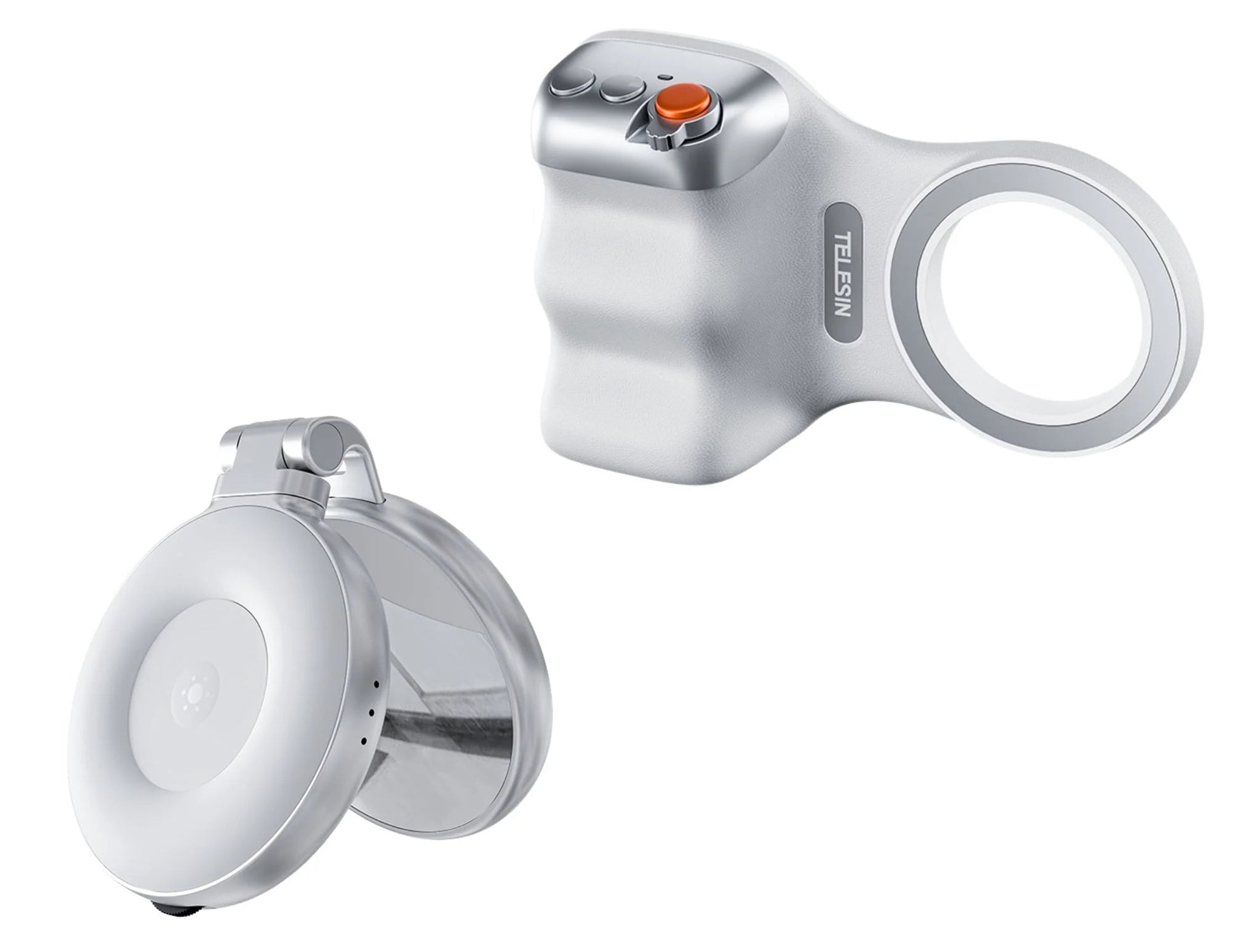 Magnetic Phone Grip + LED Selfie Light | MagSafe iPhone Camera Handle - JennyCool