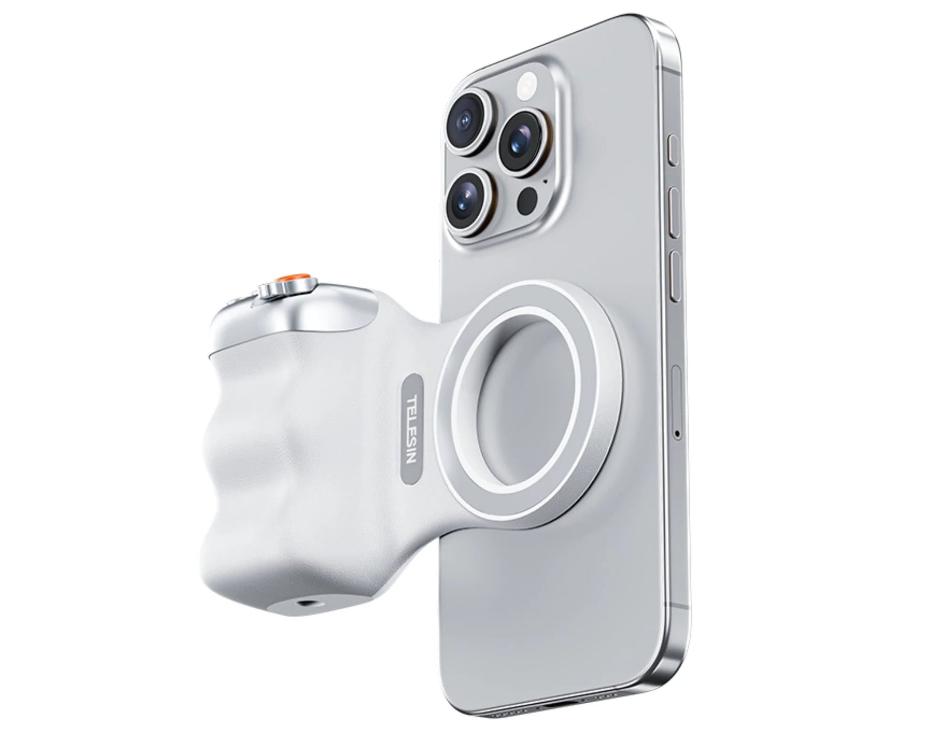 Magnetic Phone Grip + LED Selfie Light | MagSafe iPhone Camera Handle - JennyCool