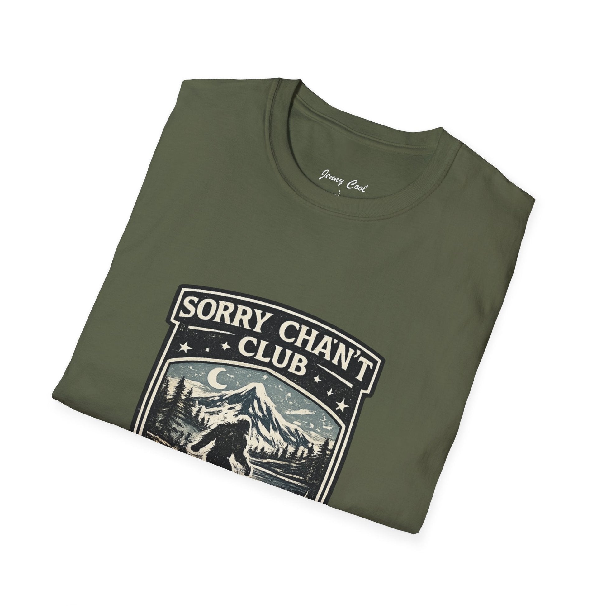 Men’s Funny Camping T Shirt – Sorry Can’t Club I’ve Got Plans in the Woods Graphic Tee - JennyCool
