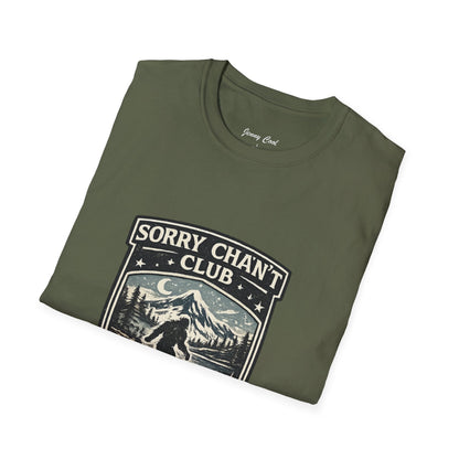 Men’s Funny Camping T Shirt – Sorry Can’t Club I’ve Got Plans in the Woods Graphic Tee - JennyCool
