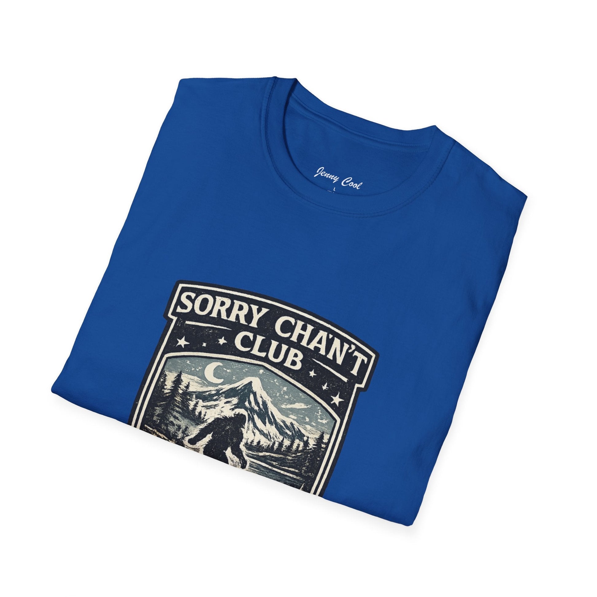 Men’s Funny Camping T Shirt – Sorry Can’t Club I’ve Got Plans in the Woods Graphic Tee - JennyCool