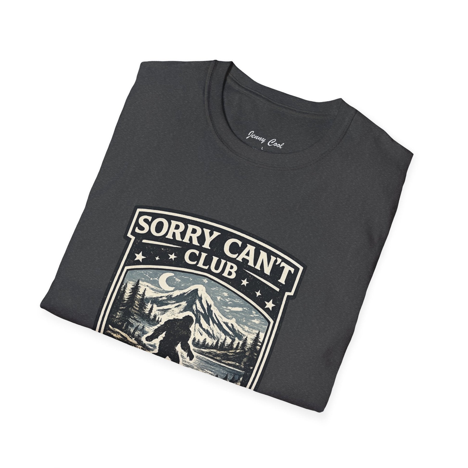 Men’s Funny Camping T Shirt – Sorry Can’t Club I’ve Got Plans in the Woods Graphic Tee - JennyCool