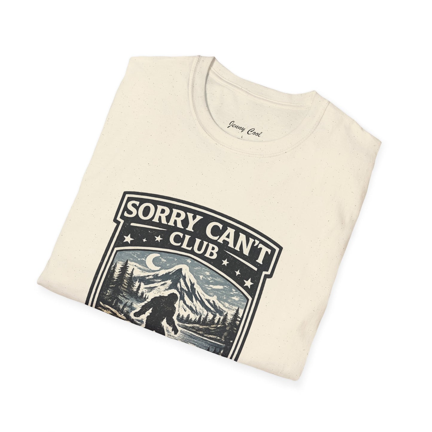Men’s Funny Camping T Shirt – Sorry Can’t Club I’ve Got Plans in the Woods Graphic Tee - JennyCool