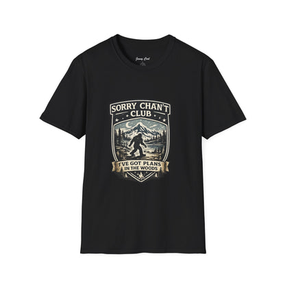 Men’s Funny Camping T Shirt – Sorry Can’t Club I’ve Got Plans in the Woods Graphic Tee - JennyCool