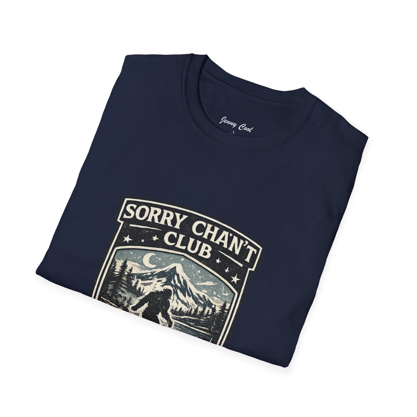 Men’s Funny Camping T Shirt – Sorry Can’t Club I’ve Got Plans in the Woods Graphic Tee - JennyCool