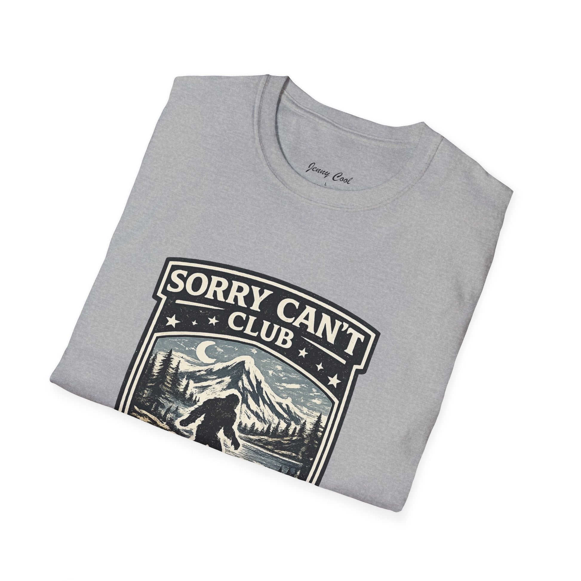 Men’s Funny Camping T Shirt – Sorry Can’t Club I’ve Got Plans in the Woods Graphic Tee - JennyCool
