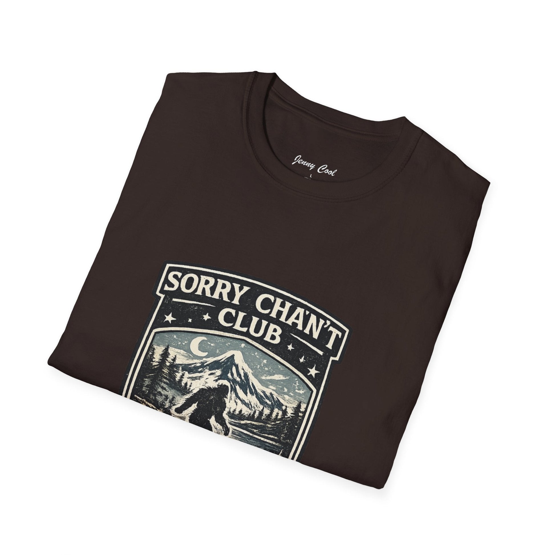 Men’s Funny Camping T Shirt – Sorry Can’t Club I’ve Got Plans in the Woods Graphic Tee - JennyCool