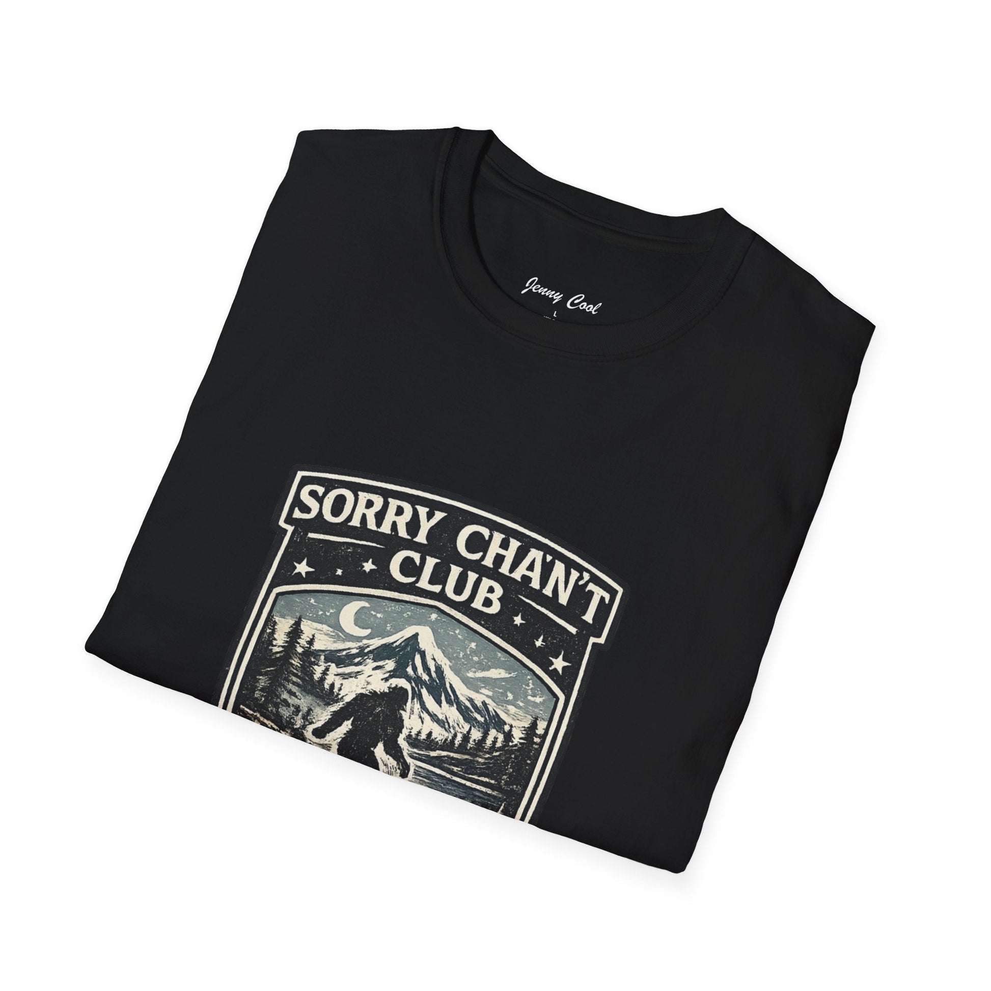 Men’s Funny Camping T Shirt – Sorry Can’t Club I’ve Got Plans in the Woods Graphic Tee - JennyCool