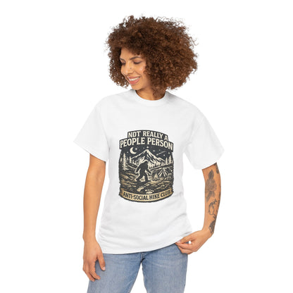 Men’s Funny Hiking T Shirt – Not Really a People Person Anti Social Hike Club Tee - JennyCool