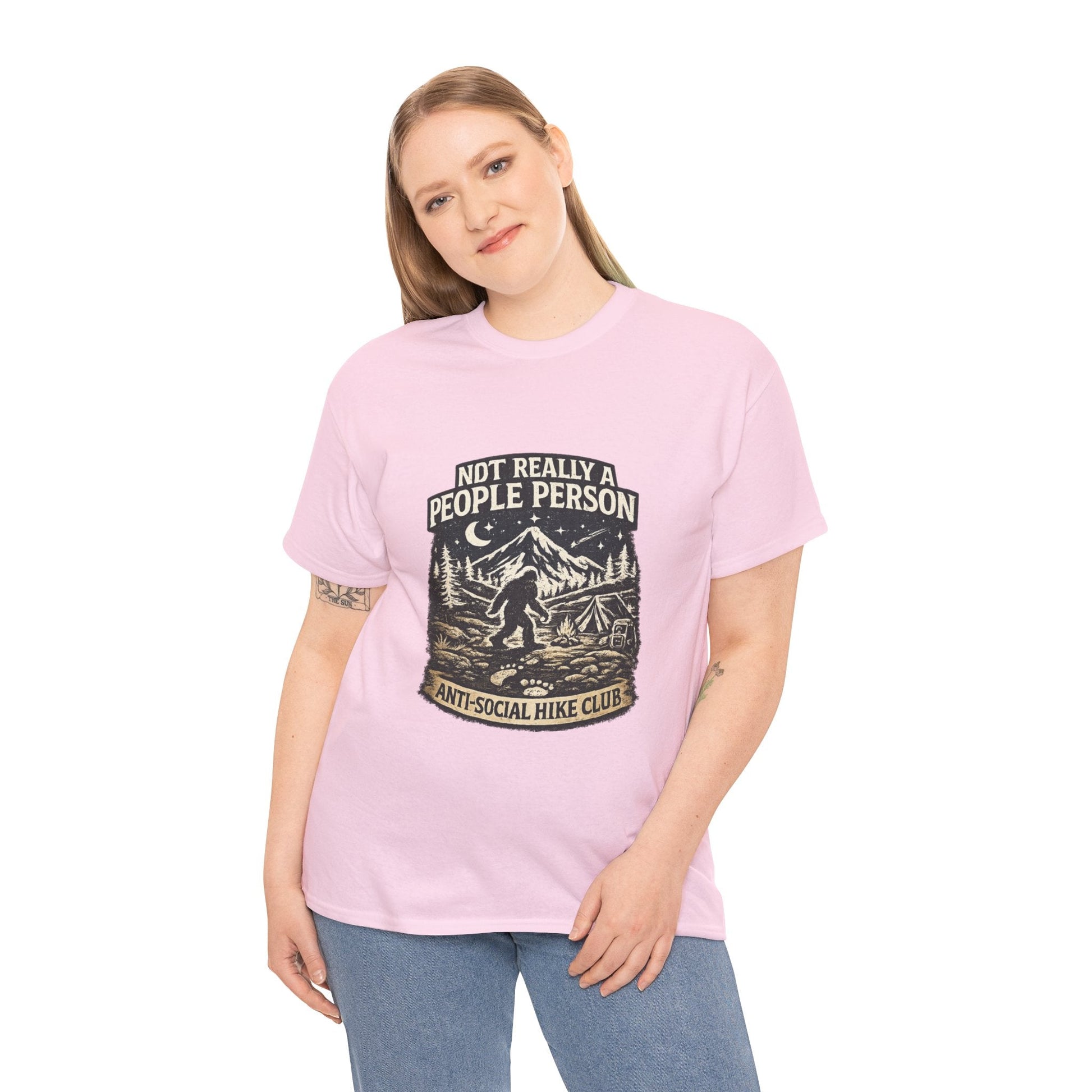 Men’s Funny Hiking T Shirt – Not Really a People Person Anti Social Hike Club Tee - JennyCool