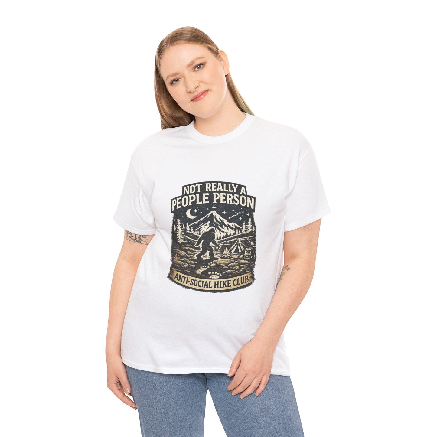 Men’s Funny Hiking T Shirt – Not Really a People Person Anti Social Hike Club Tee - JennyCool