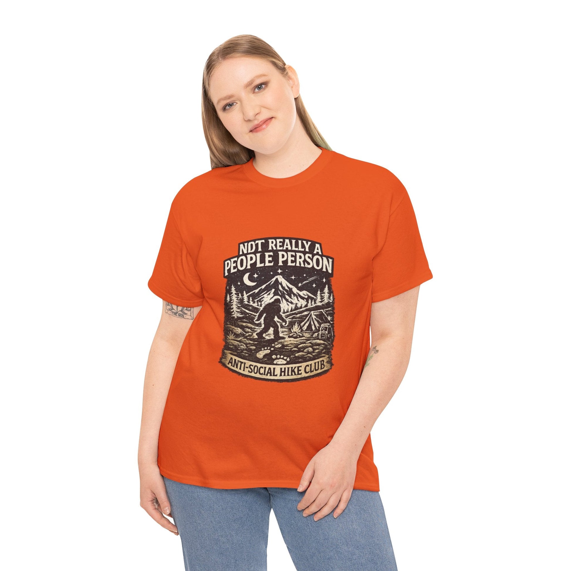 Men’s Funny Hiking T Shirt – Not Really a People Person Anti Social Hike Club Tee - JennyCool