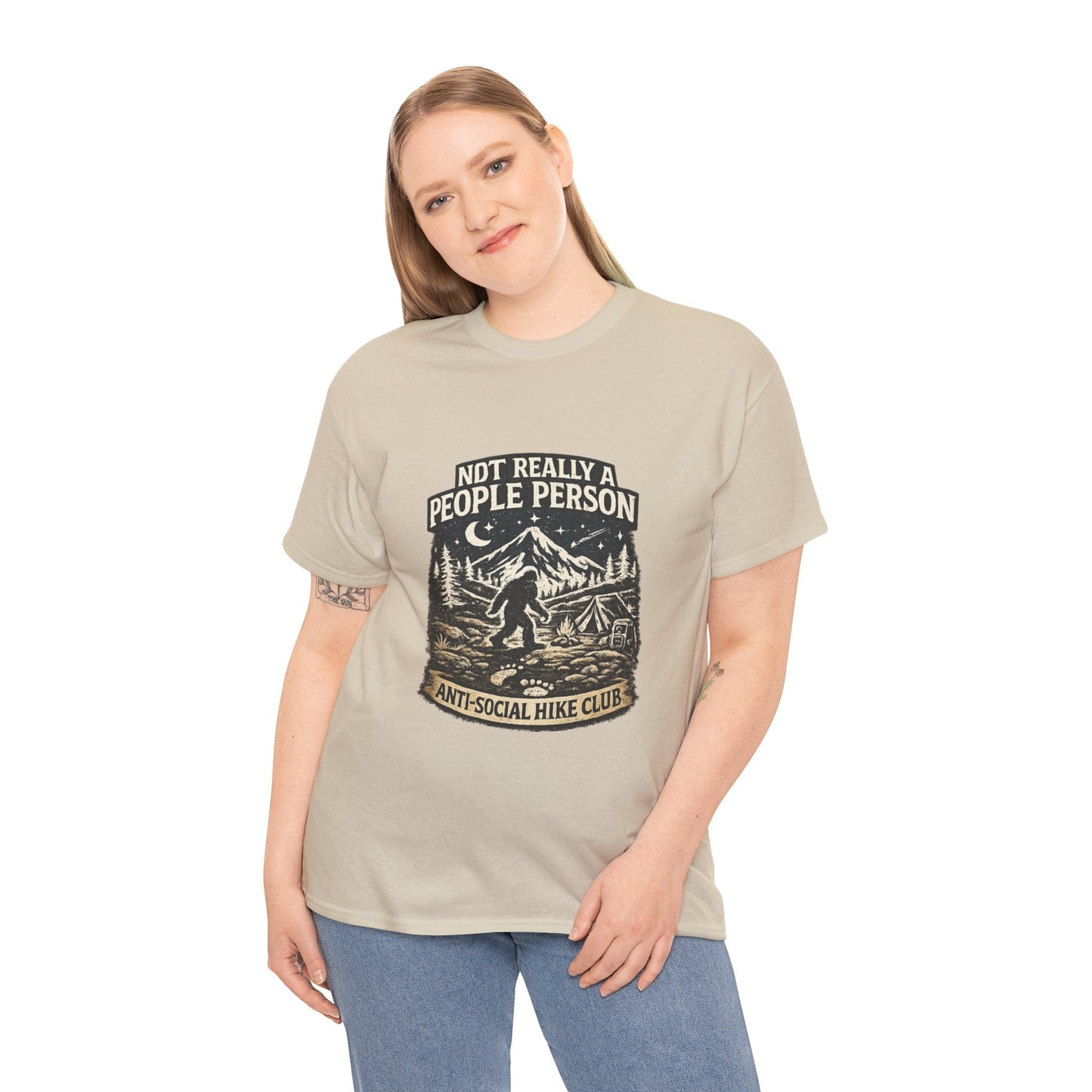 Men’s Funny Hiking T Shirt – Not Really a People Person Anti Social Hike Club Tee - JennyCool