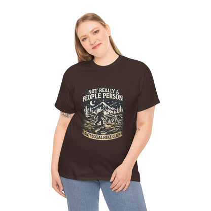 Men’s Funny Hiking T Shirt – Not Really a People Person Anti Social Hike Club Tee - JennyCool