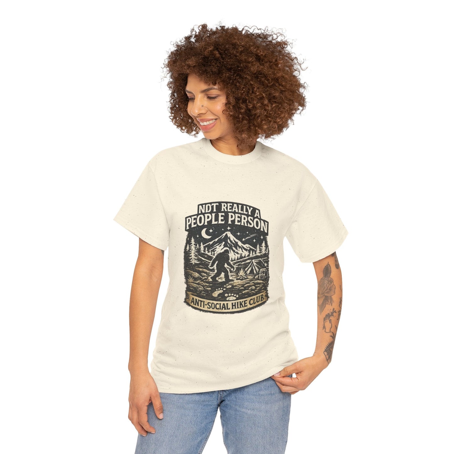 Men’s Funny Hiking T Shirt – Not Really a People Person Anti Social Hike Club Tee - JennyCool