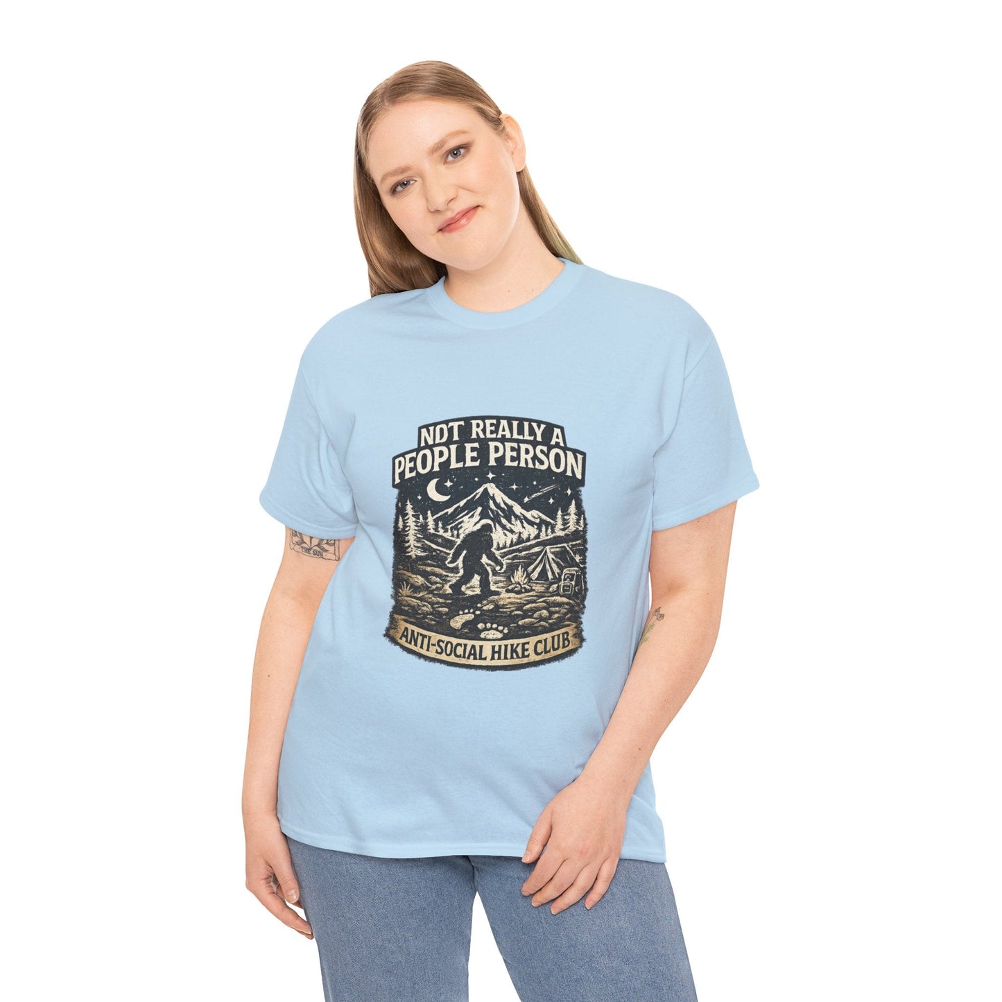 Men’s Funny Hiking T Shirt – Not Really a People Person Anti Social Hike Club Tee - JennyCool