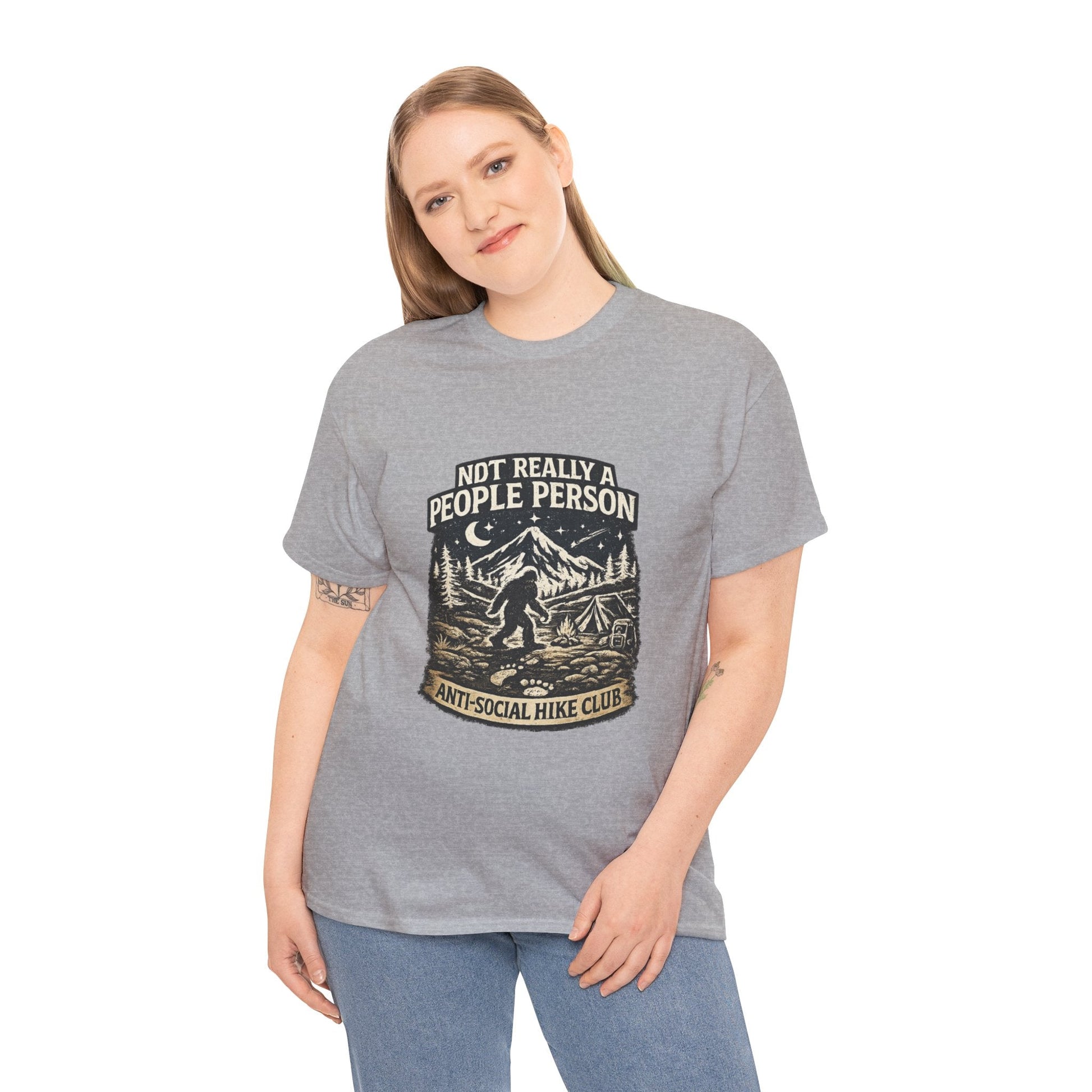 Men’s Funny Hiking T Shirt – Not Really a People Person Anti Social Hike Club Tee - JennyCool