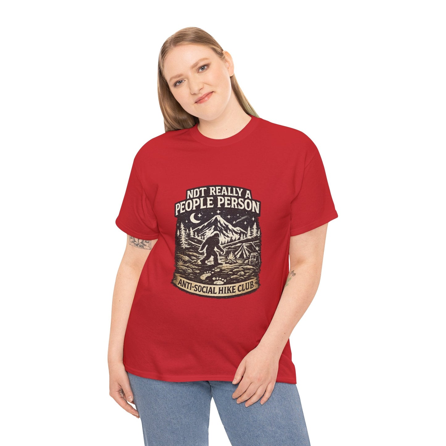 Men’s Funny Hiking T Shirt – Not Really a People Person Anti Social Hike Club Tee - JennyCool