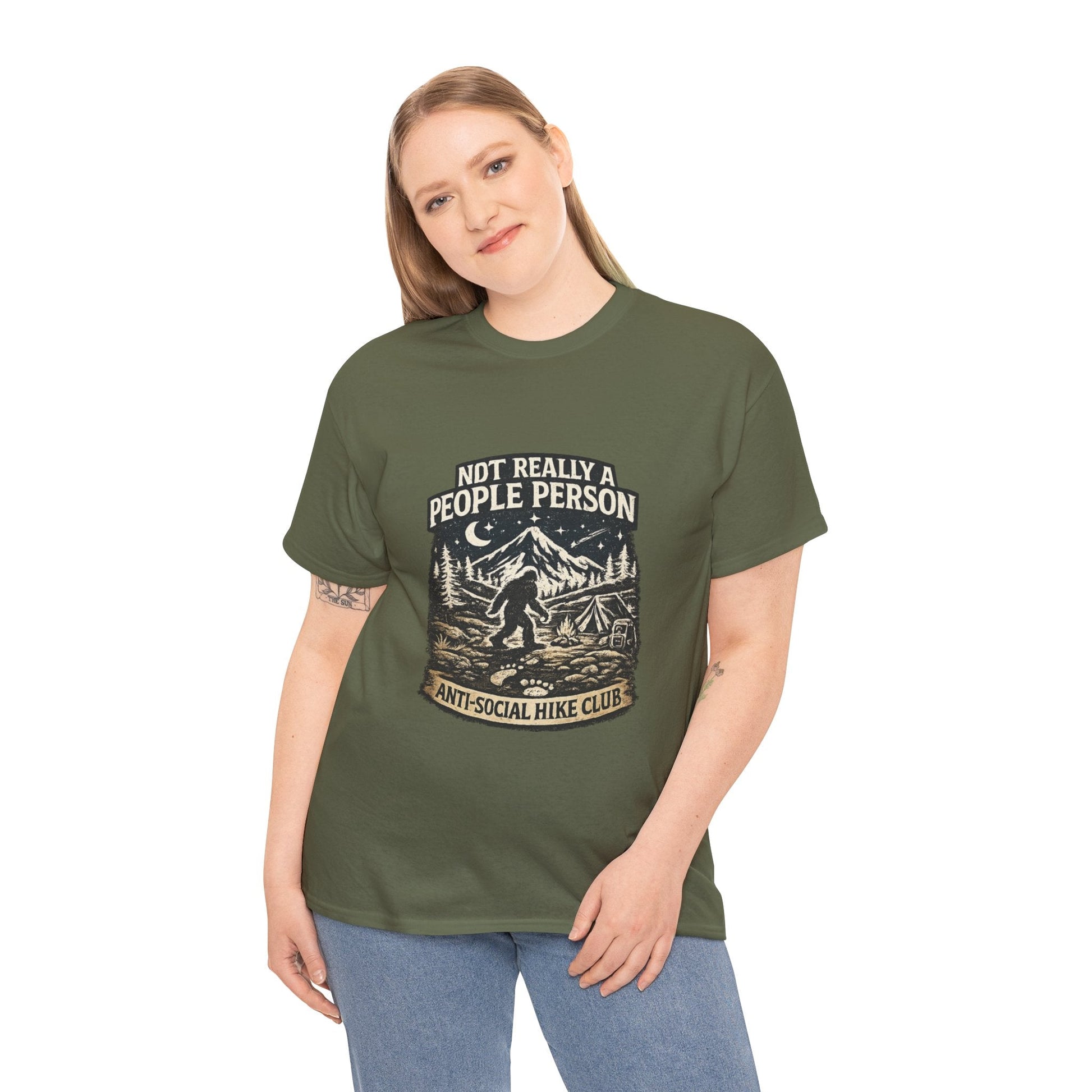 Men’s Funny Hiking T Shirt – Not Really a People Person Anti Social Hike Club Tee - JennyCool