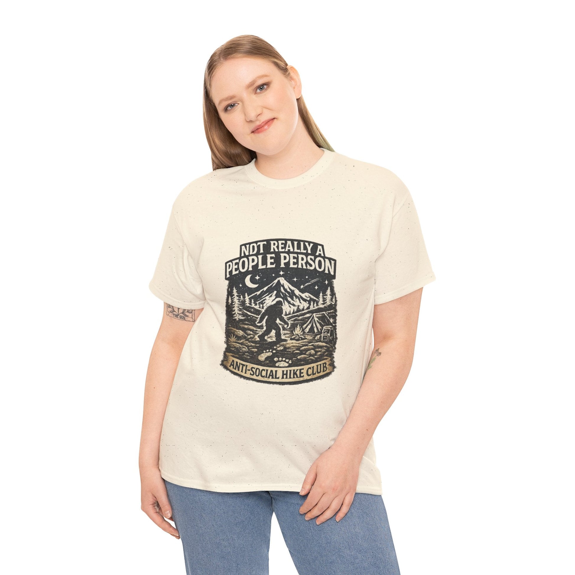 Men’s Funny Hiking T Shirt – Not Really a People Person Anti Social Hike Club Tee - JennyCool